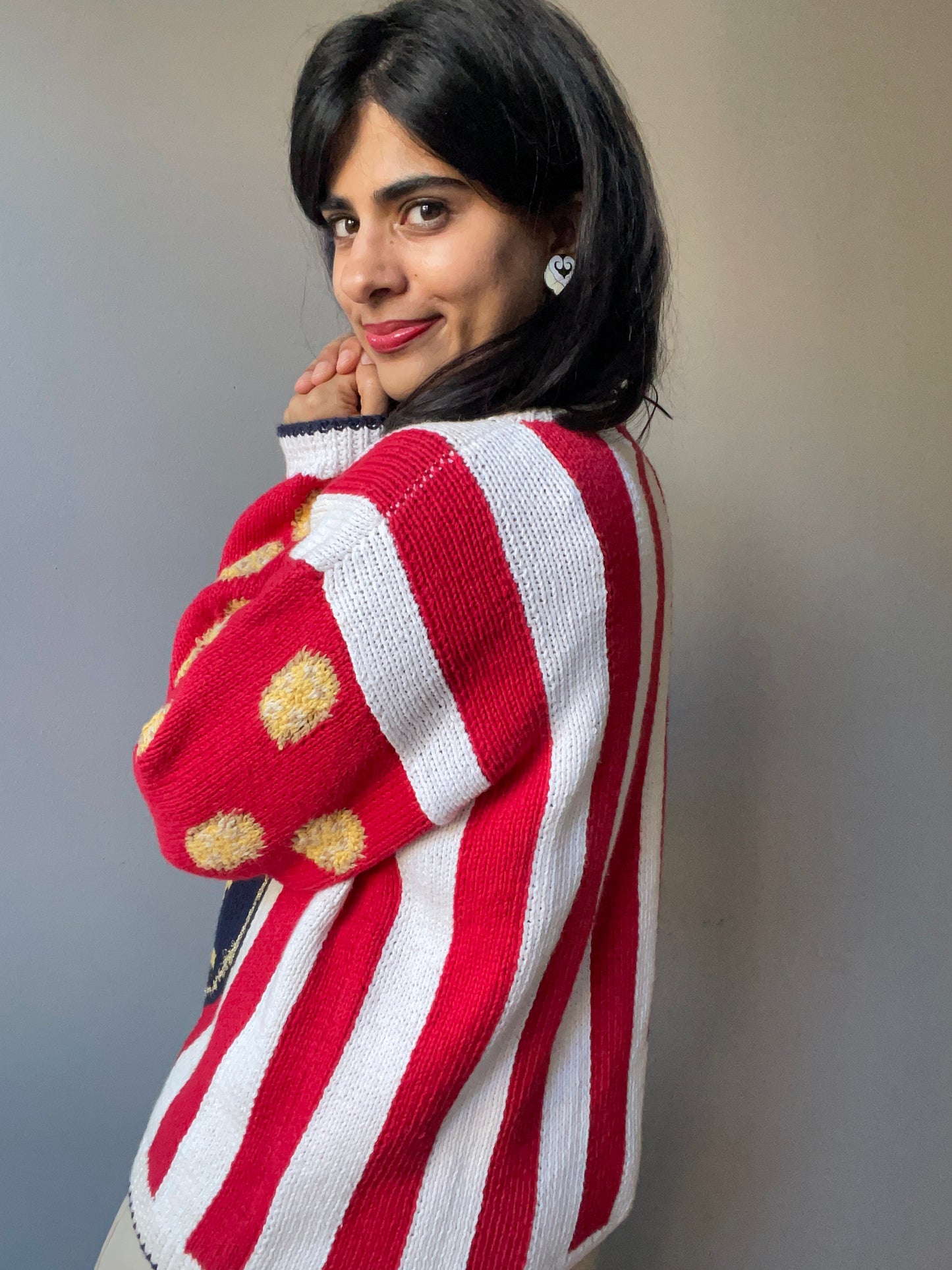 Vintage Ritz Cracker Knit by Eagle's Eye (Size M)