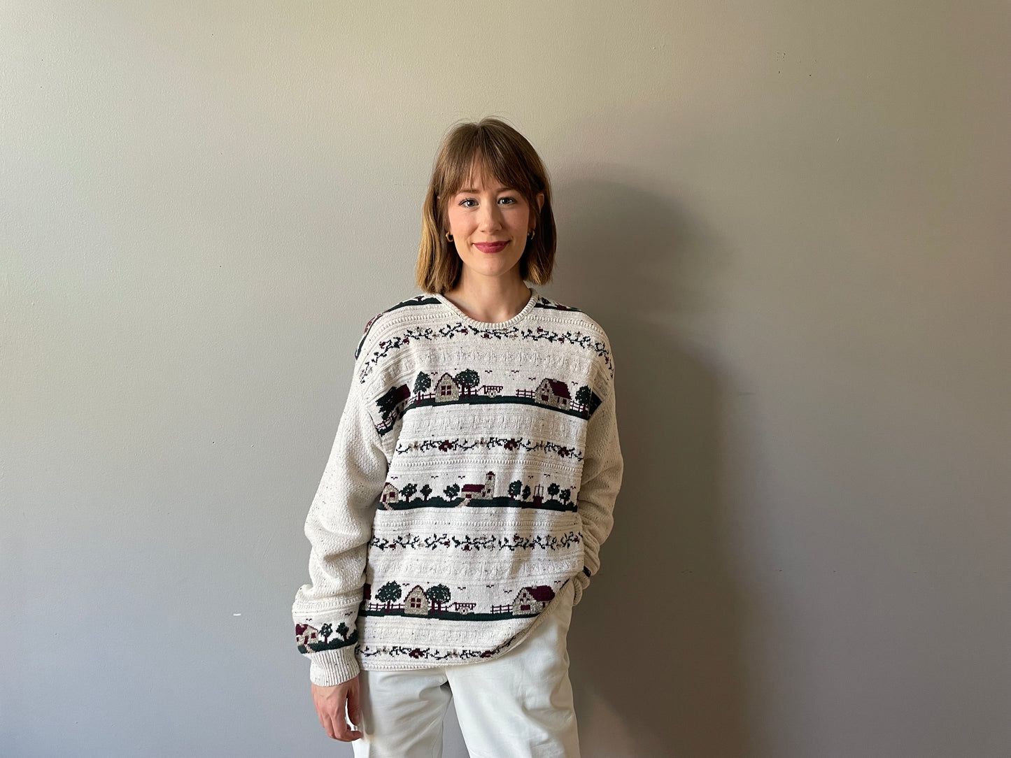 Vintage Neighborhood Scenic Knit (Size M/L)