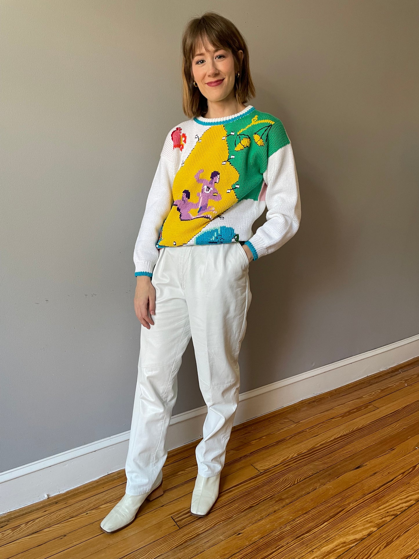 Vintage Astrological Sweater by D.B.L. (XS/S)