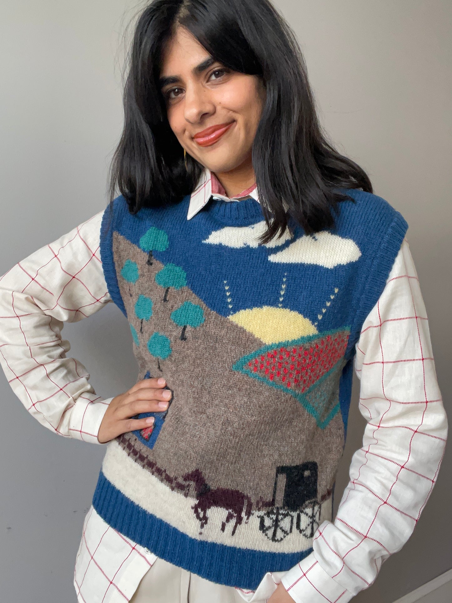 Vintage Scenic Vest (Size M)