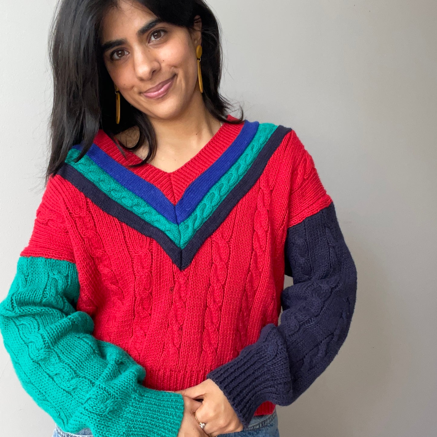 Vintage Tennis Sweater (Size M)