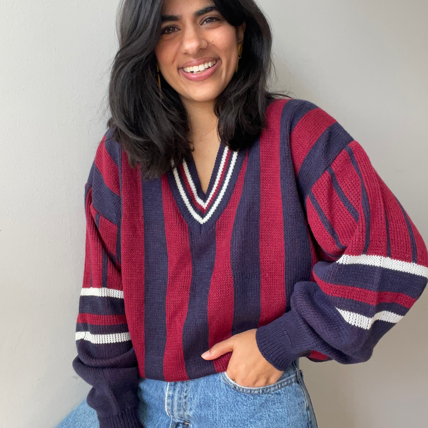 Vintage Rugby Sweater by American Crusader (Size M)