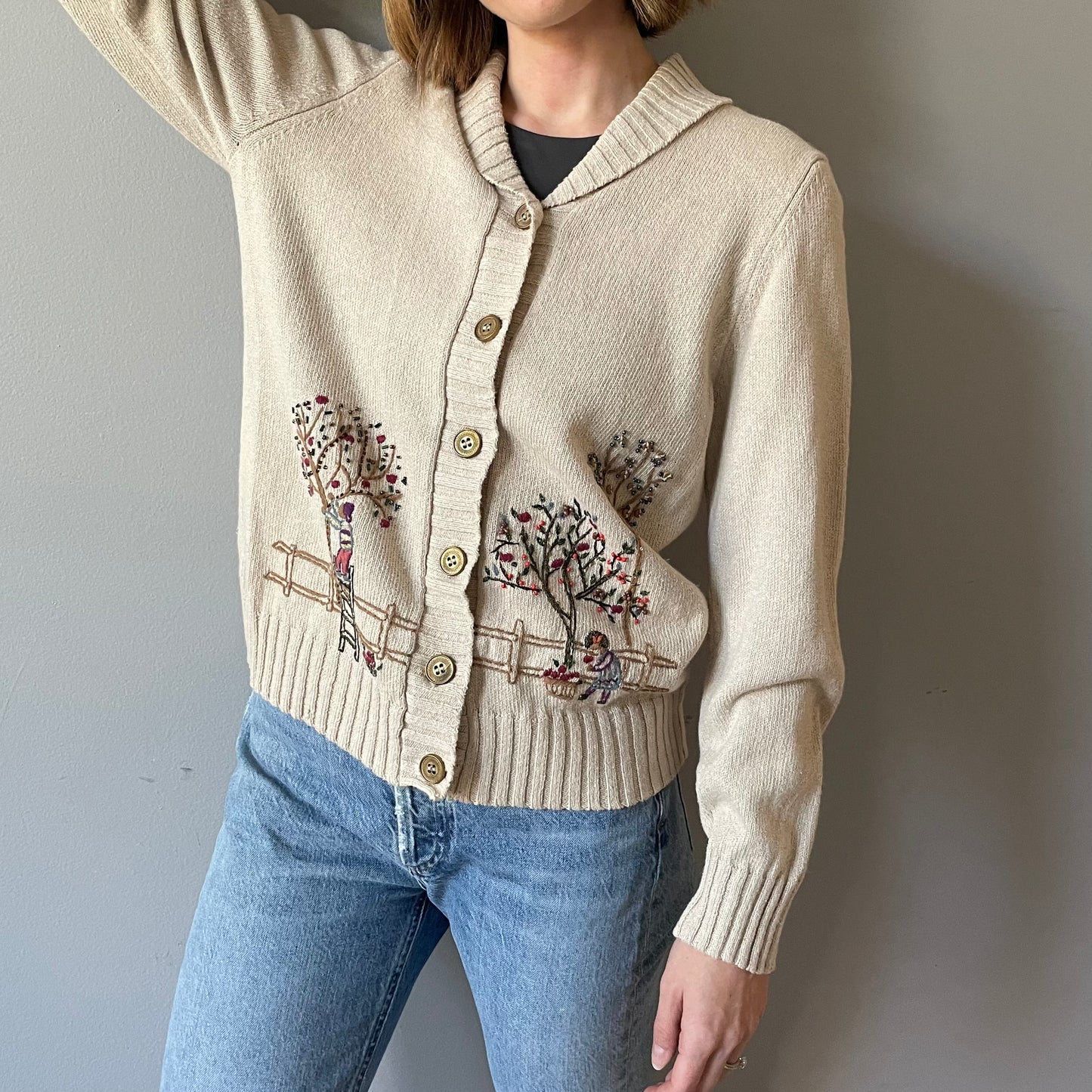 Vintage Apple-Picking Cardigan (Size M)