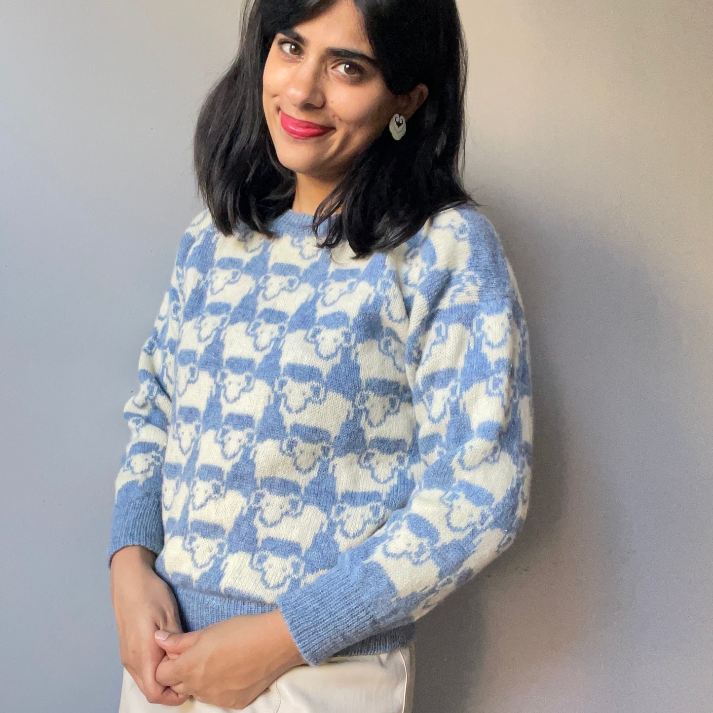 Vintage Sheep Tessellation Sweater (Size XXS/XS)