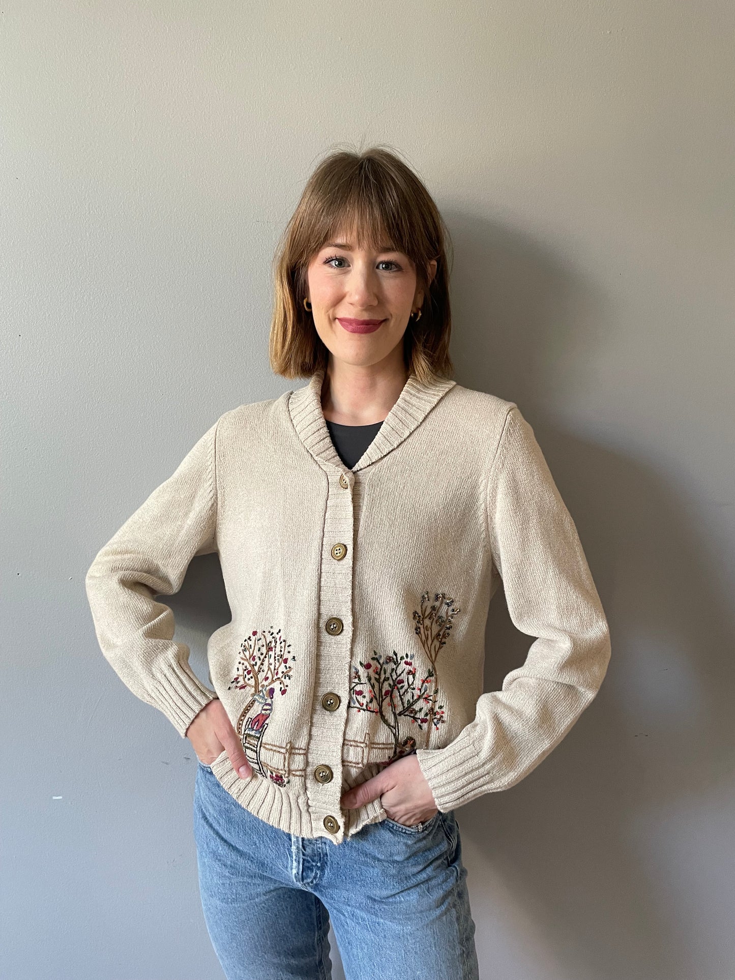Vintage Apple-Picking Cardigan (Size M)