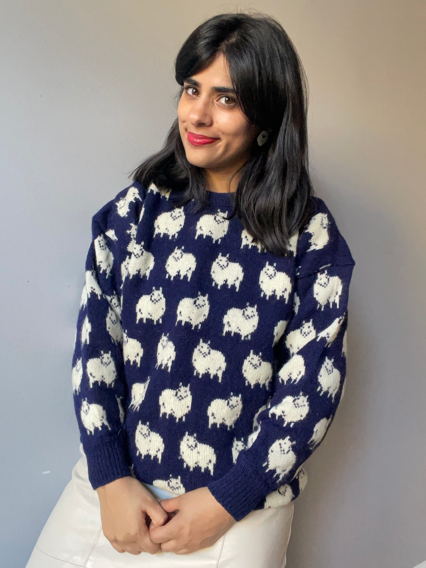 Vintage Celtic Woolens Sheep Sweater (Size M/L)