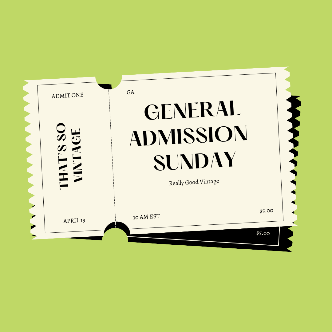 Sunday General Admission