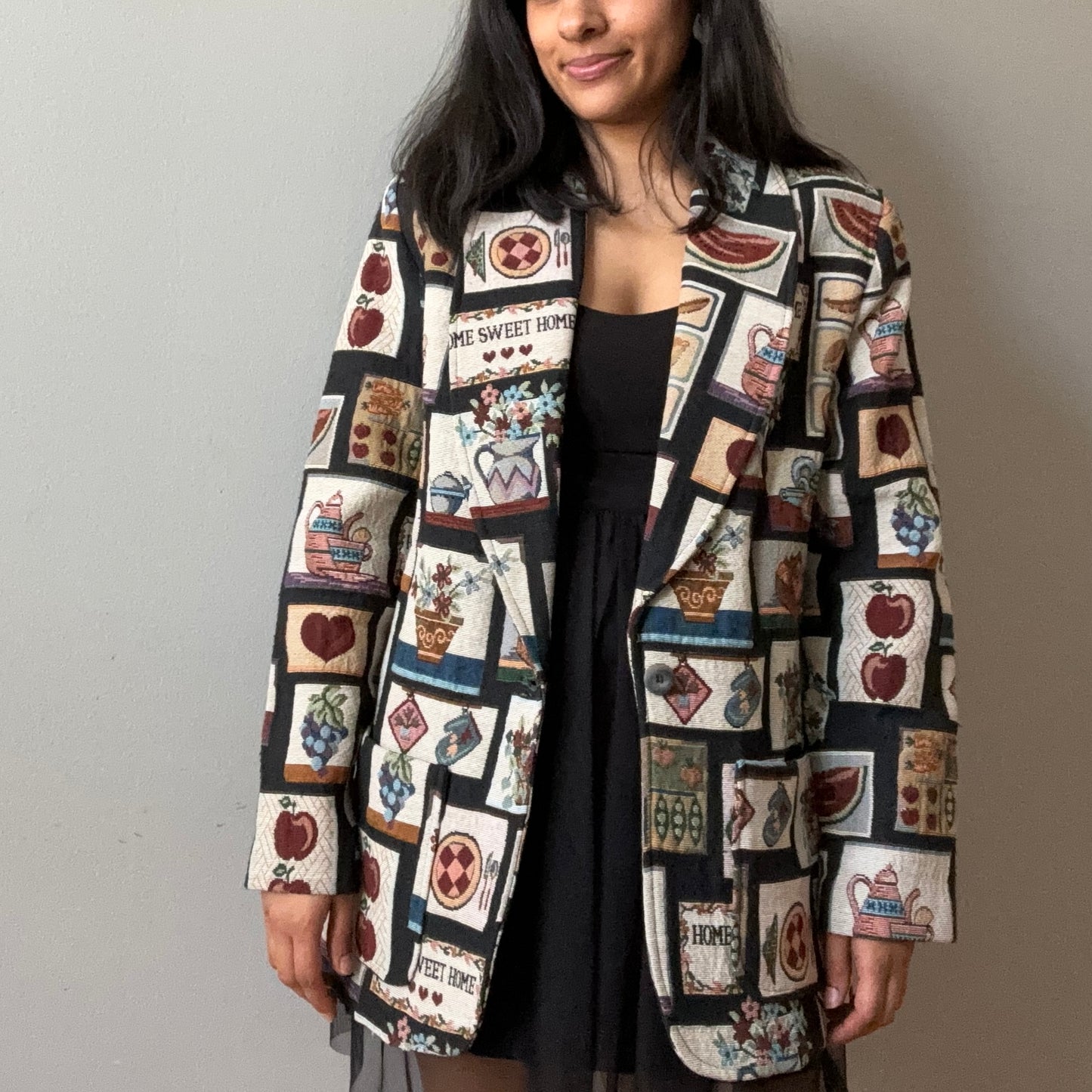 Cottage Core Patchwork Blazer (M)