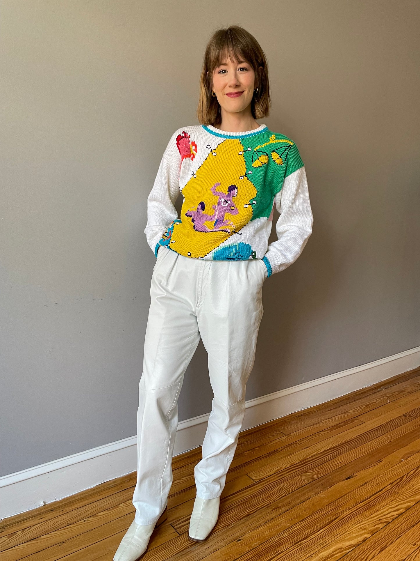 Vintage Astrological Sweater by D.B.L. (XS/S)