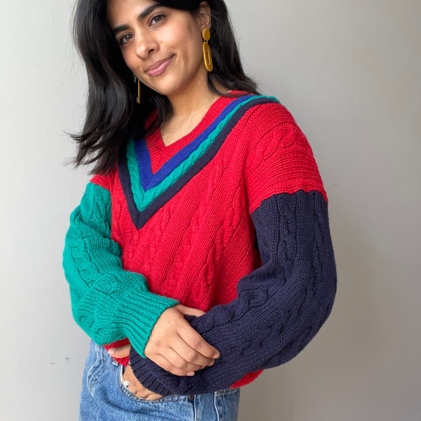 Vintage Tennis Sweater (Size M)