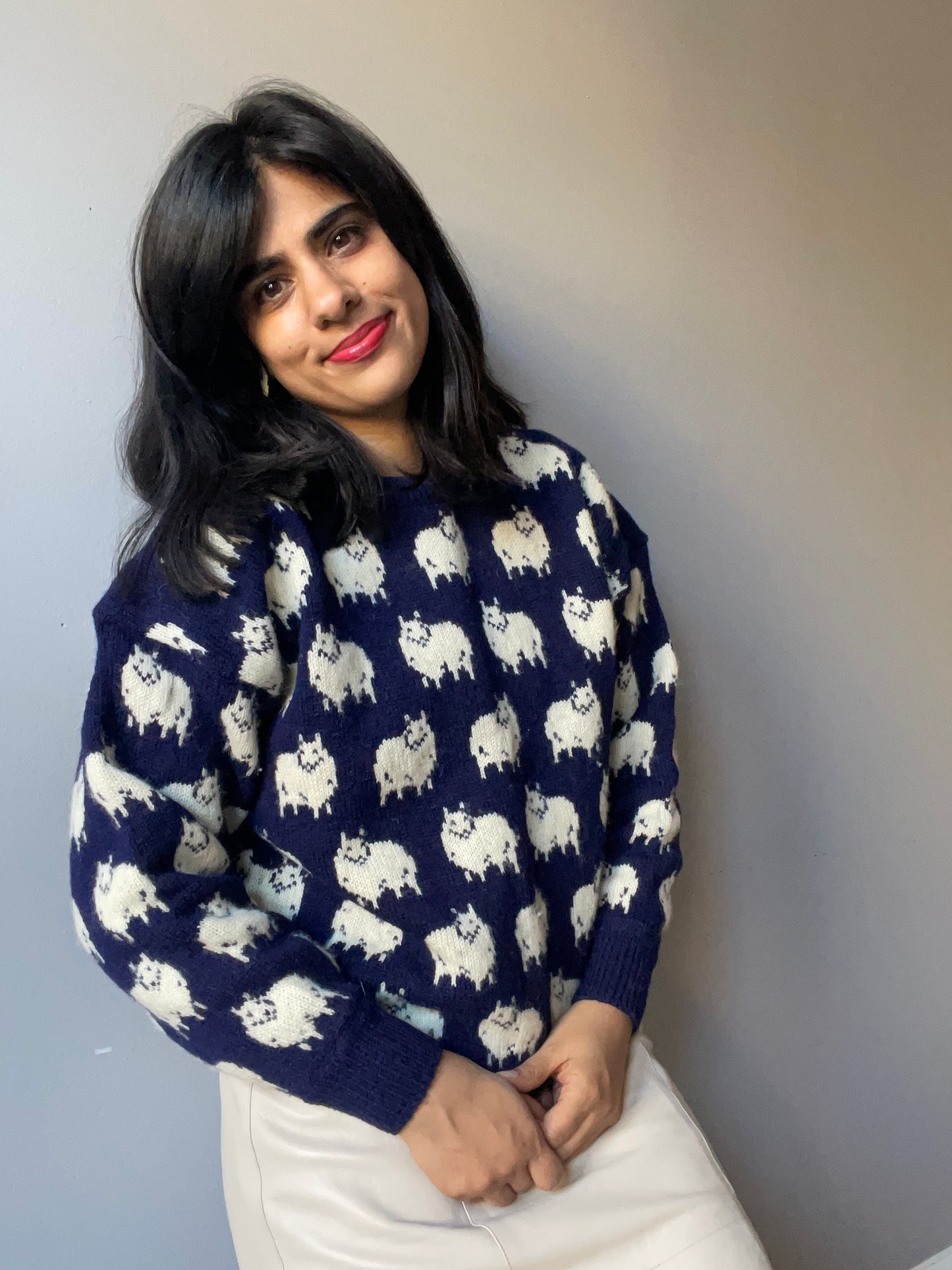 Vintage Celtic Woolens Sheep Sweater (Size M/L)