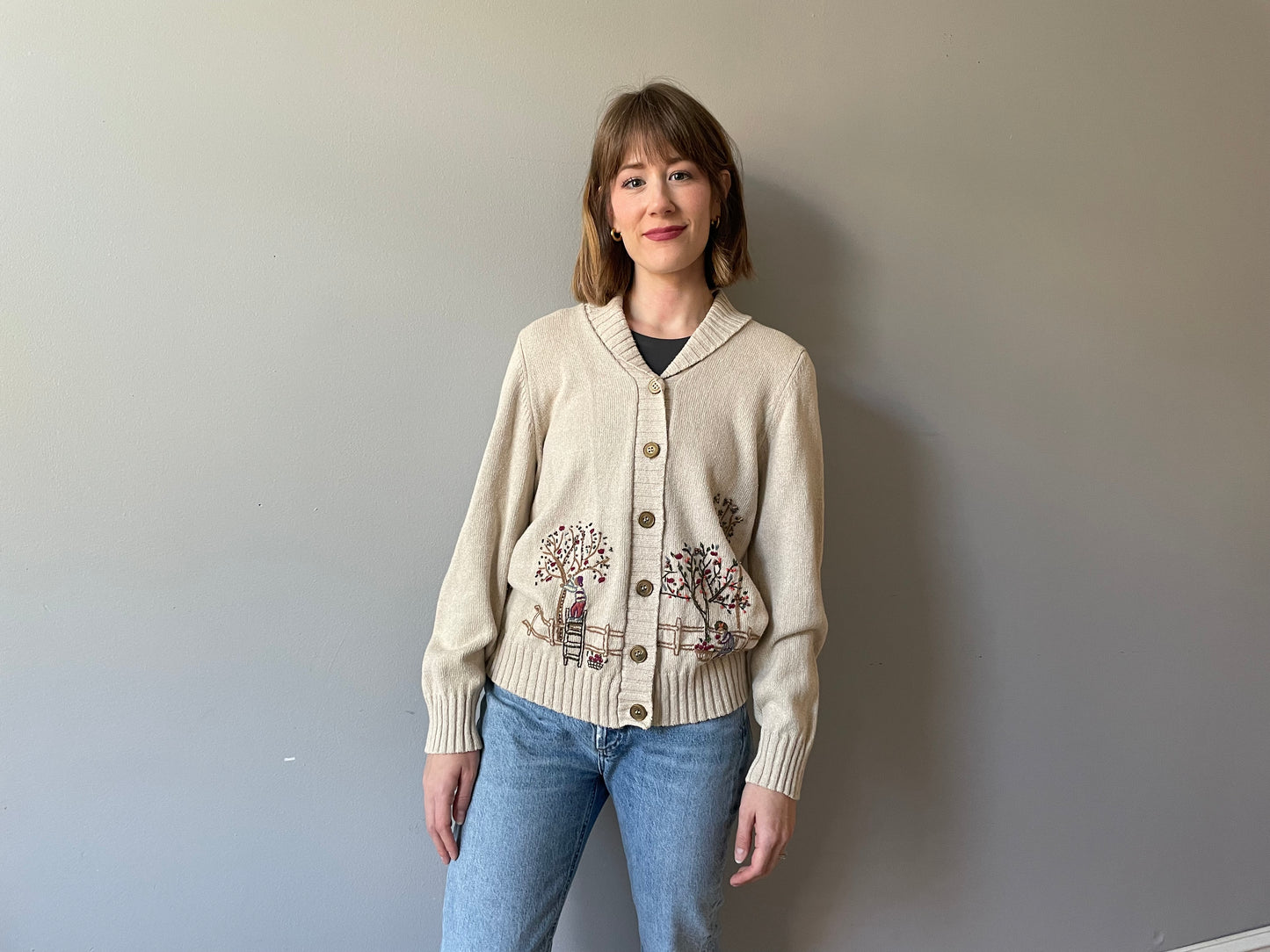 Vintage Apple-Picking Cardigan (Size M)