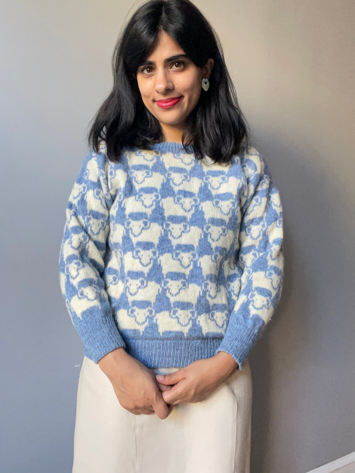 Vintage Sheep Tessellation Sweater (Size XXS/XS)