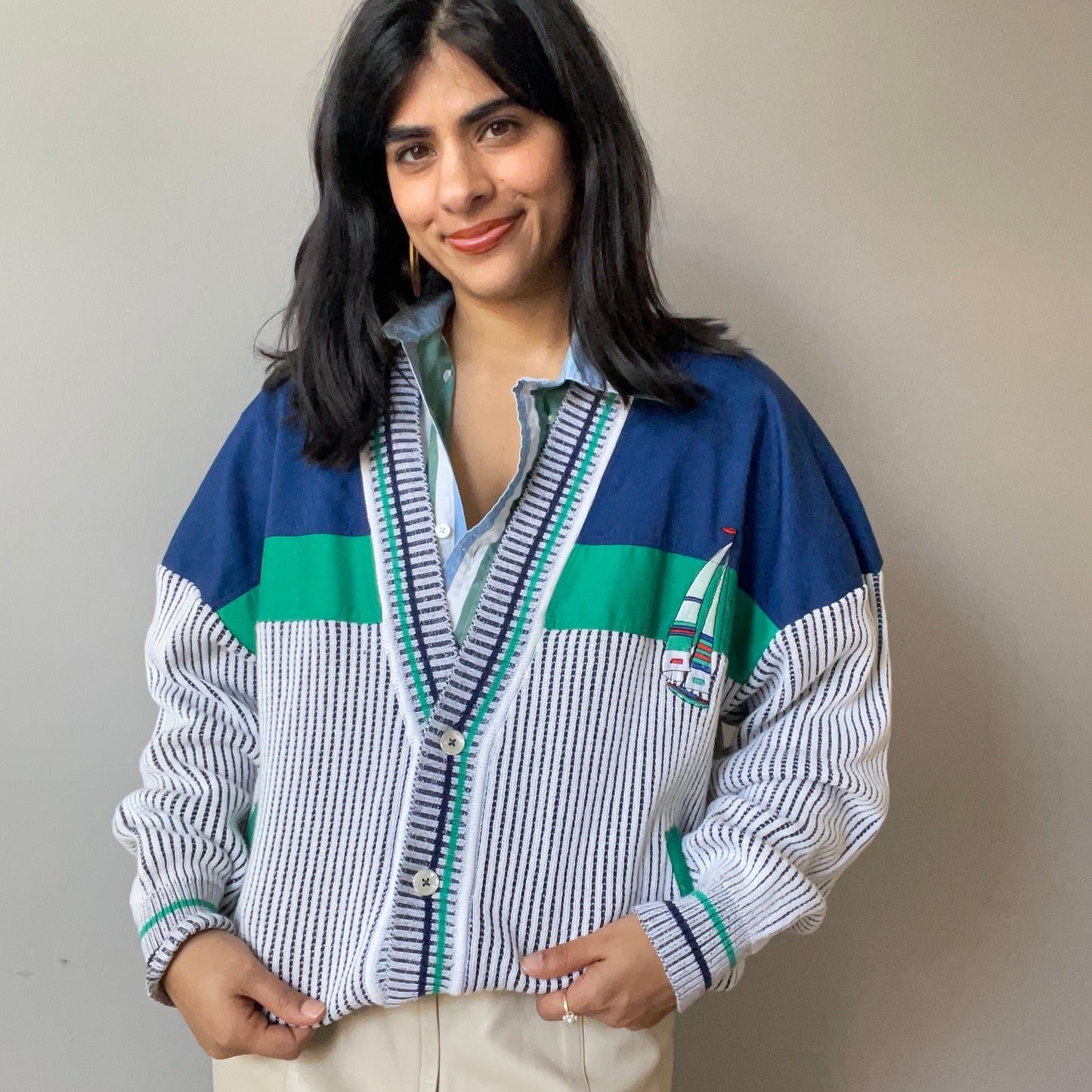 Vintage Nautical Cardigan by St. Croix - As Is (Size M)