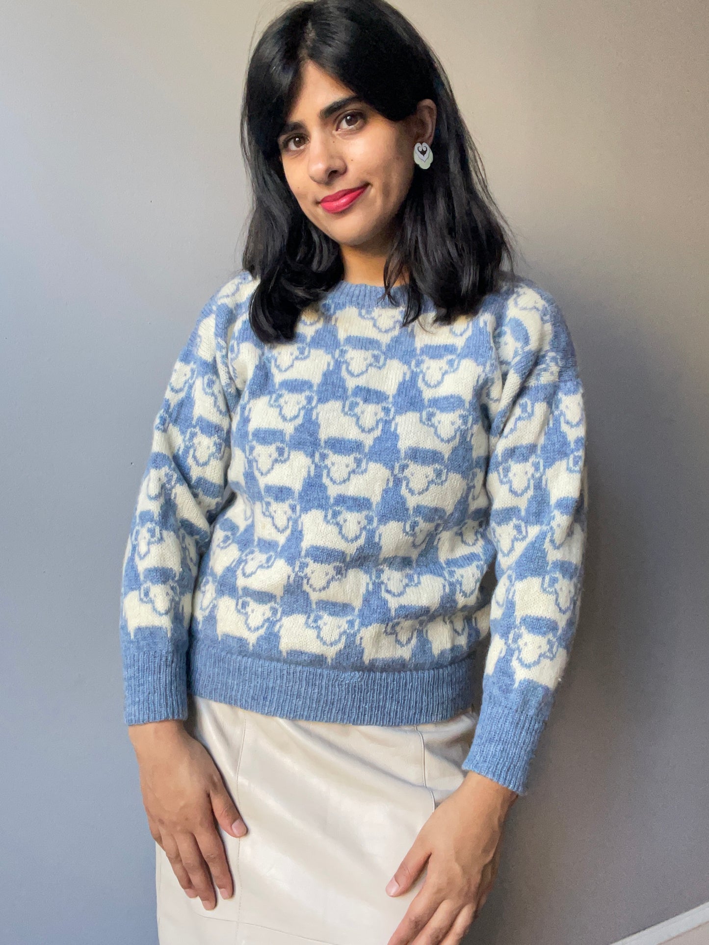 Vintage Sheep Tessellation Sweater (Size XXS/XS)