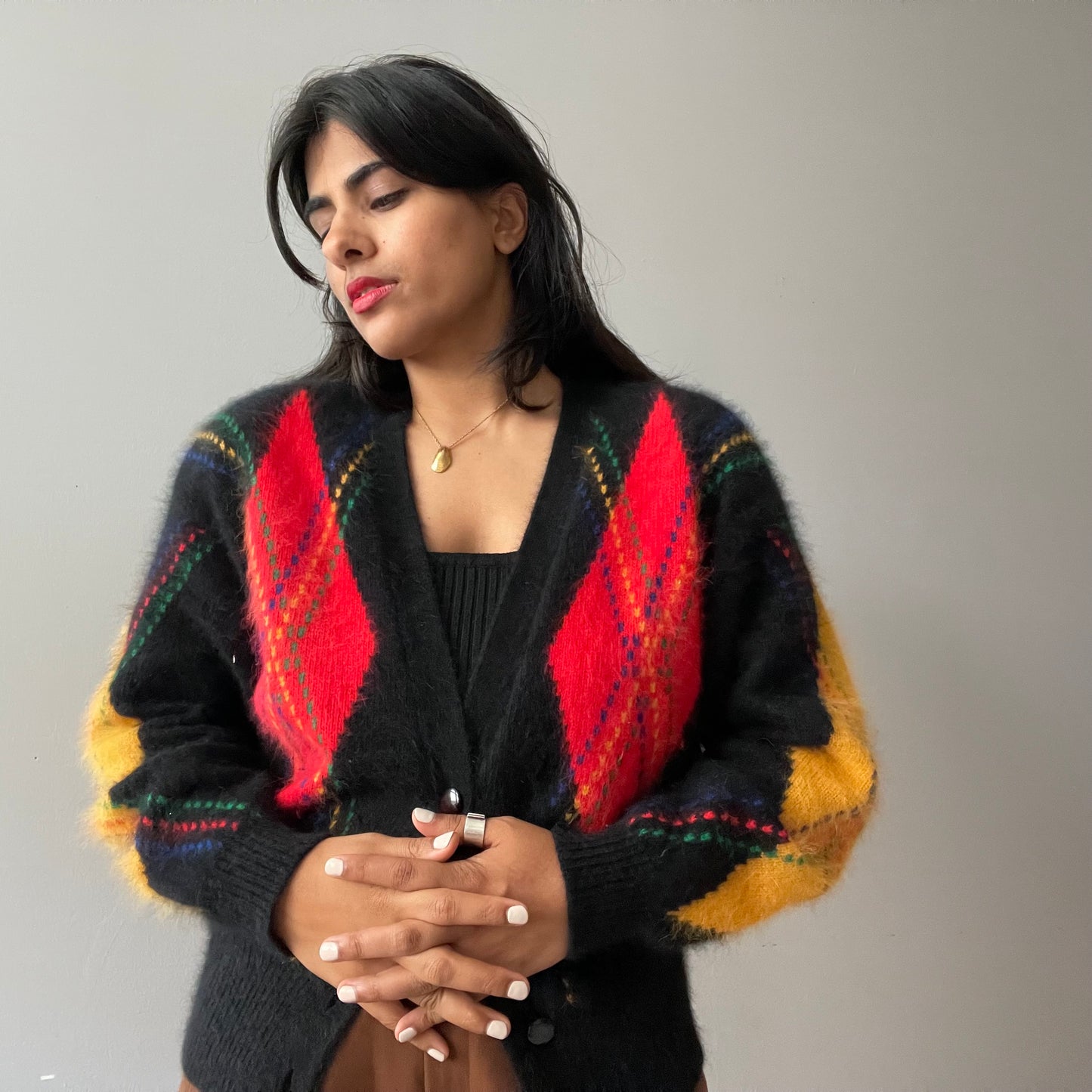 Vintage Angora Cardigan