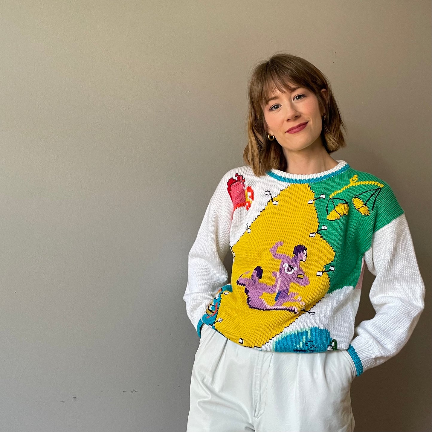 Vintage Astrological Sweater by D.B.L. (XS/S)