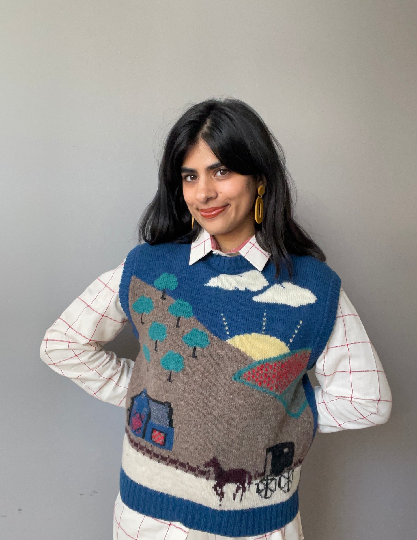 Vintage Scenic Vest (Size M)