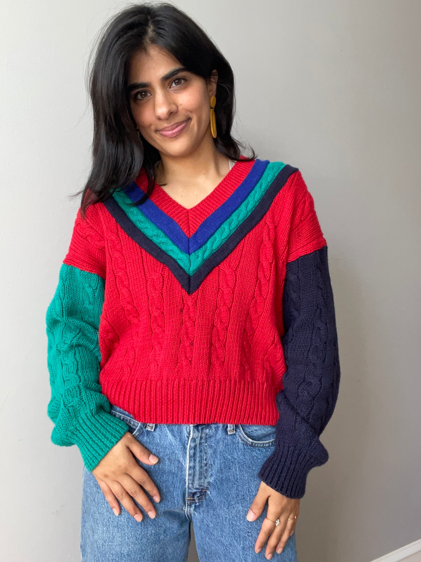 Vintage Tennis Sweater (Size M)