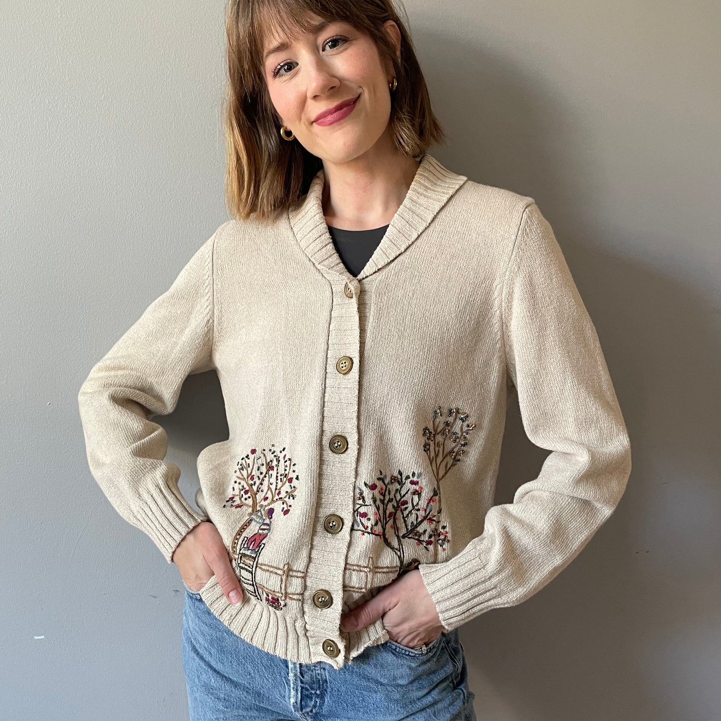 Vintage Apple-Picking Cardigan (Size M)