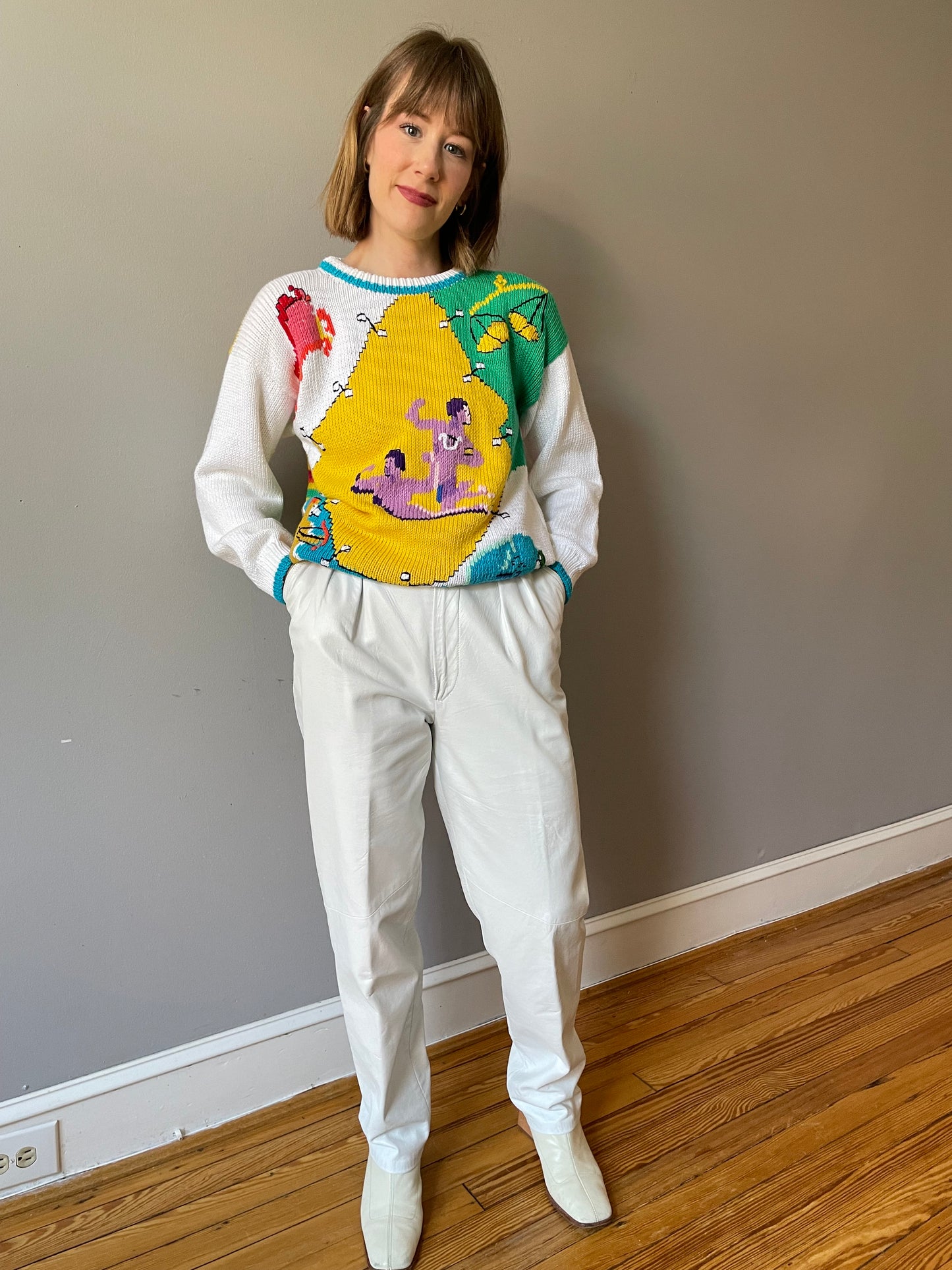 Vintage Astrological Sweater by D.B.L. (XS/S)