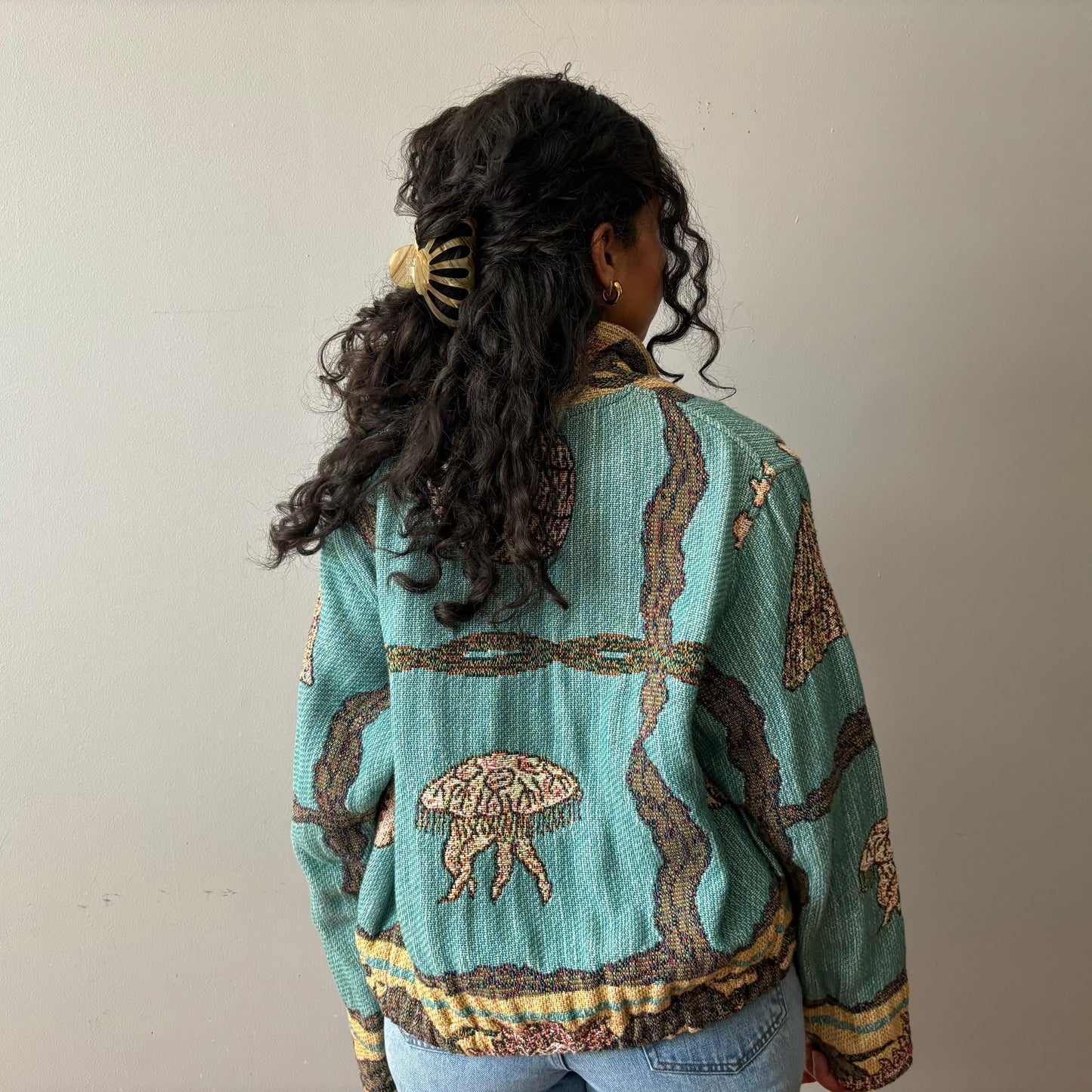Jelly Fish Tapestry Jacket (L)