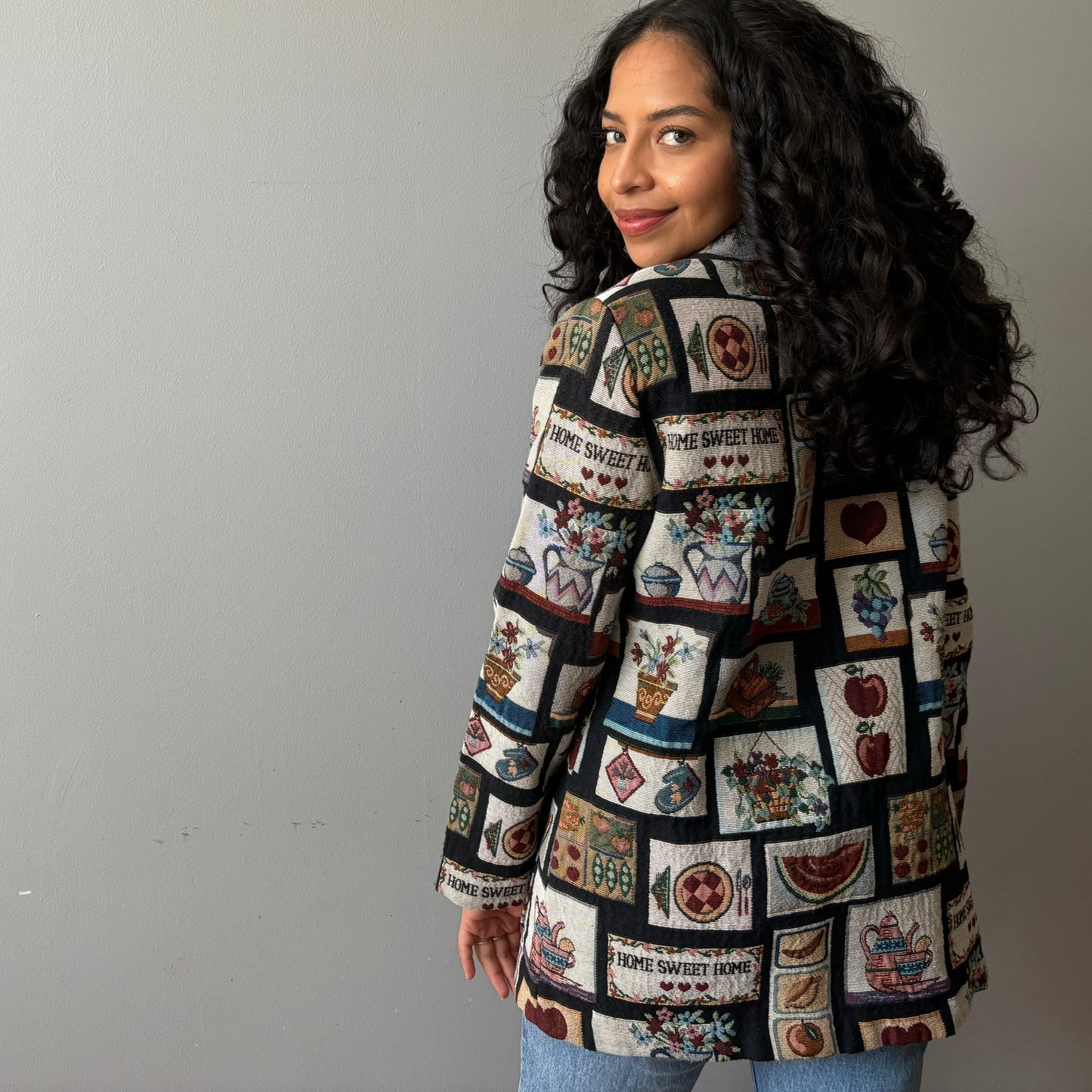 Cottage Core Patchwork Blazer (M)