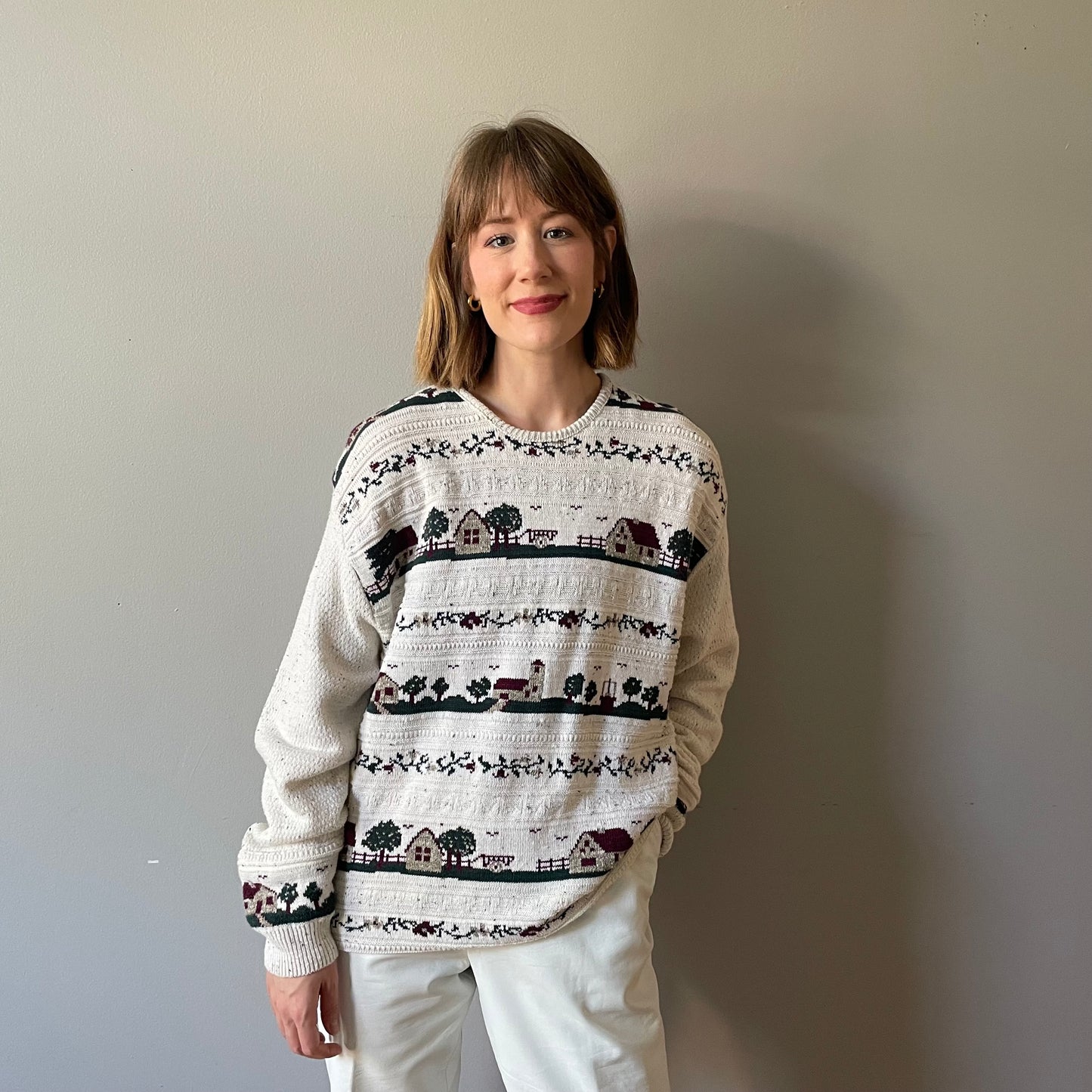 Vintage Neighborhood Scenic Knit (Size M/L)