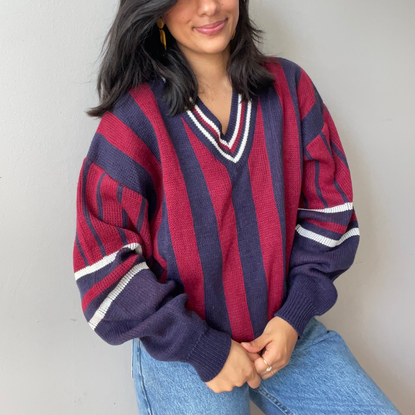 Vintage Rugby Sweater by American Crusader (Size M)