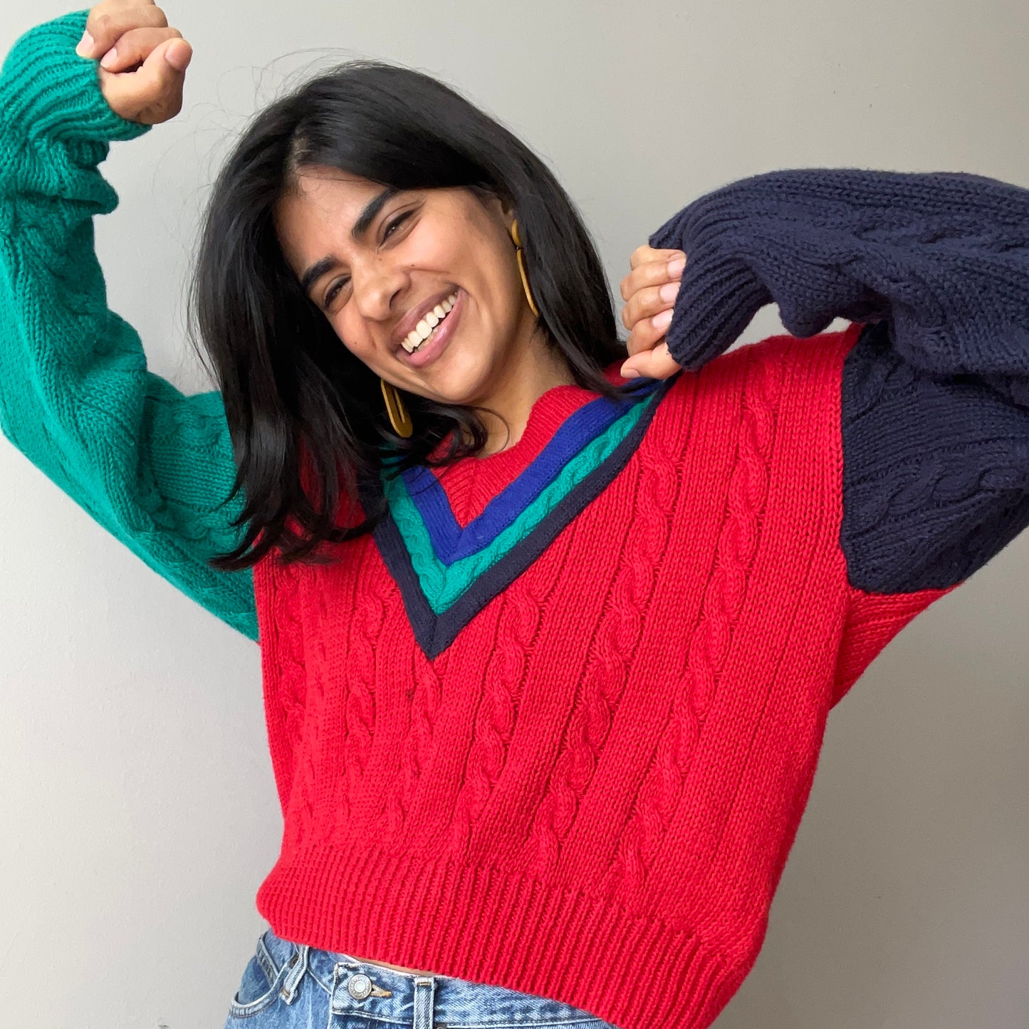 Vintage Tennis Sweater (Size M)