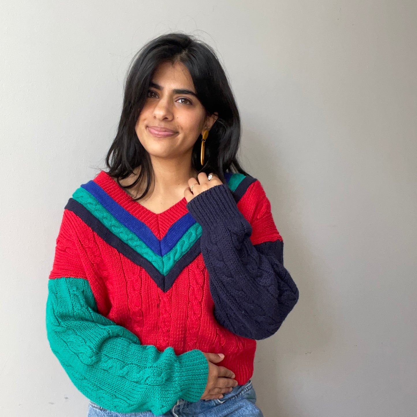 Vintage Tennis Sweater (Size M)