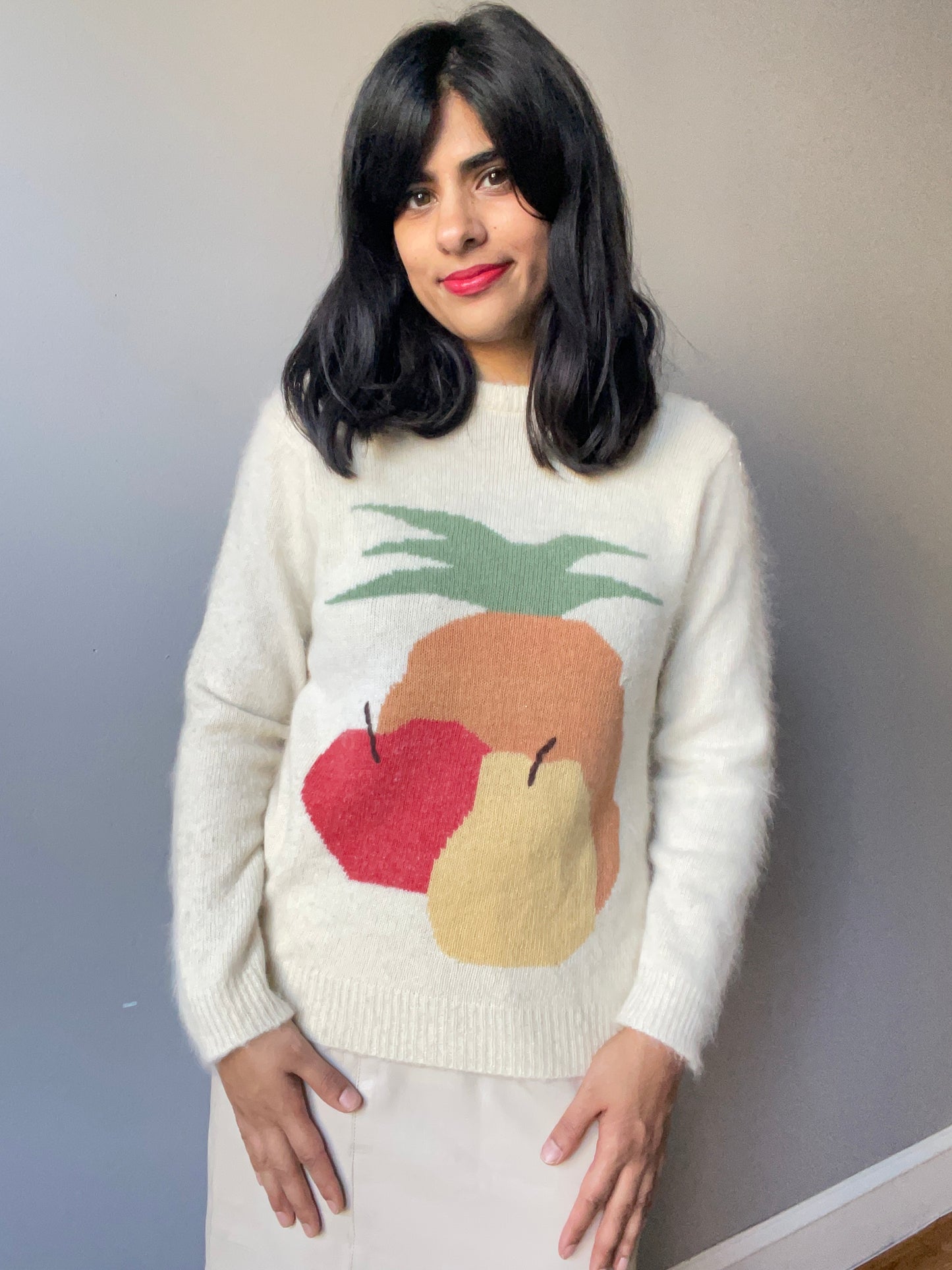 Vintage Super Soft Fruit Sweater (Size XS/S)