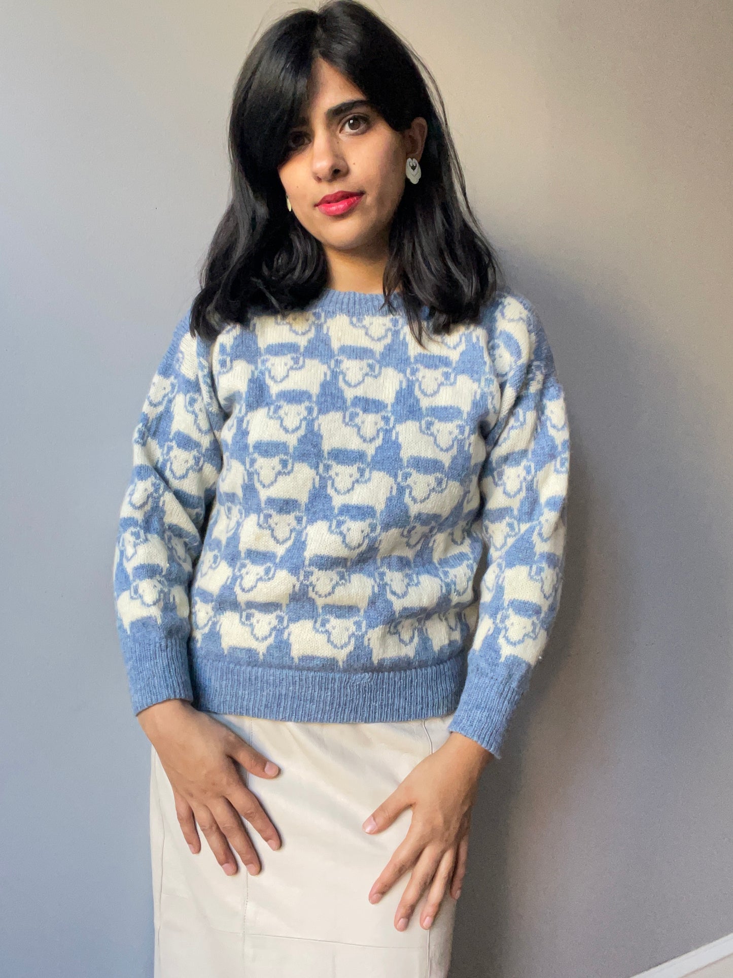 Vintage Sheep Tessellation Sweater (Size XXS/XS)