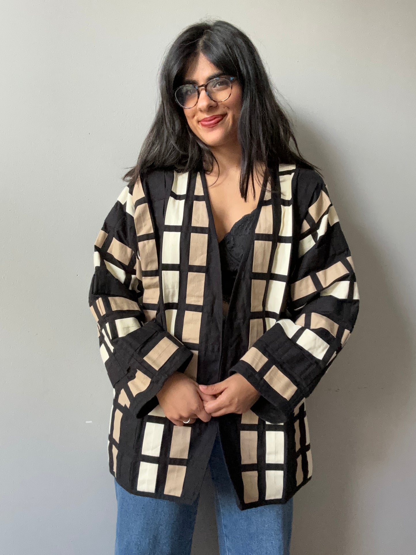Woven Cotton Open Jacket (M/L)
