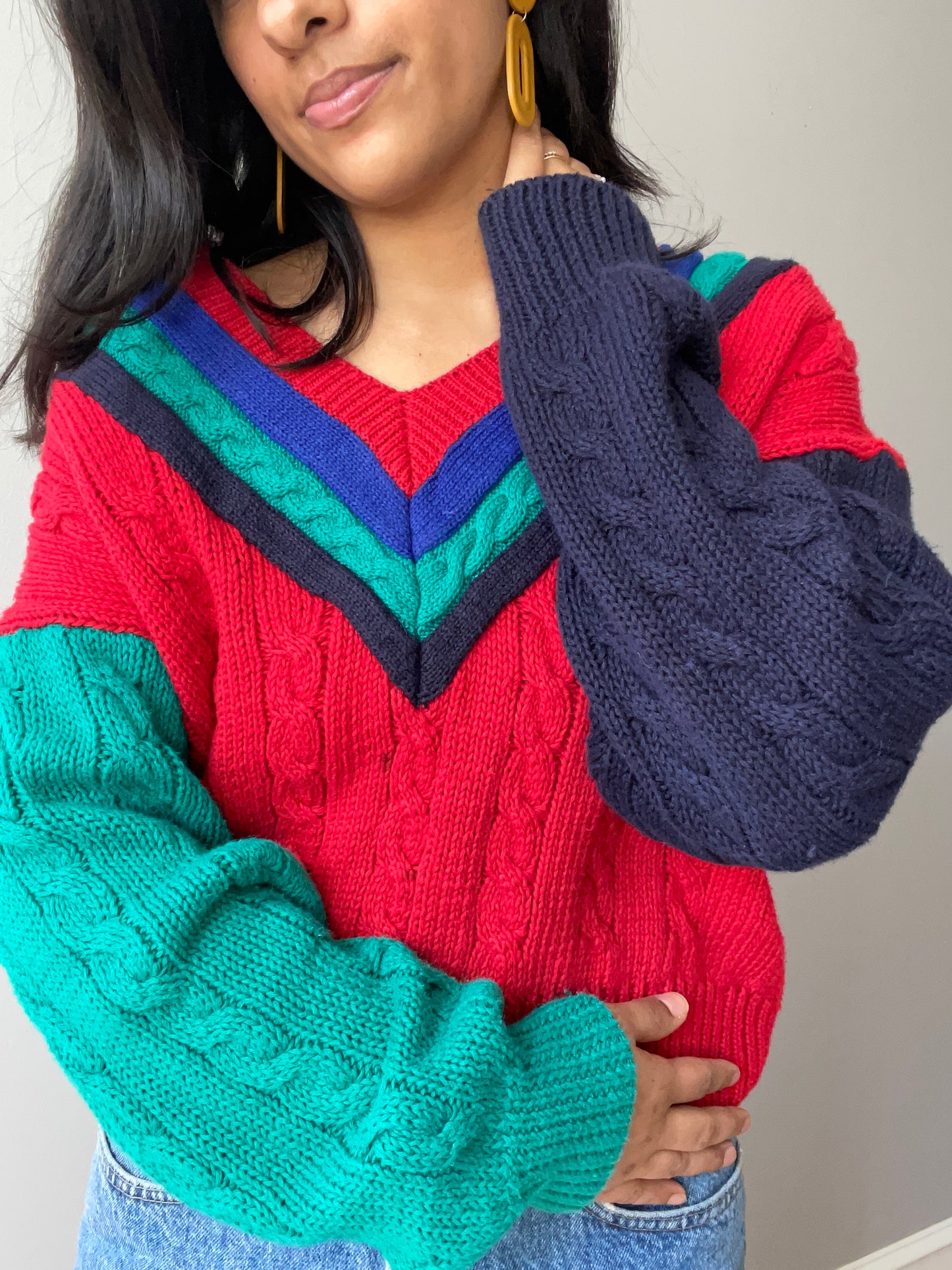 Vintage Tennis Sweater (Size M)