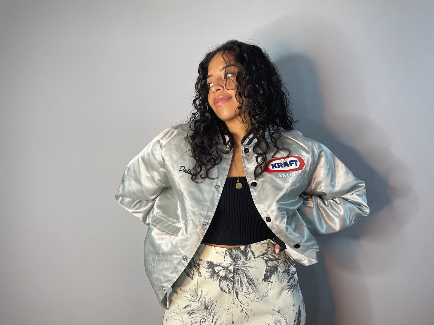 Vintage Kraft Bomber Jacket (Medium)