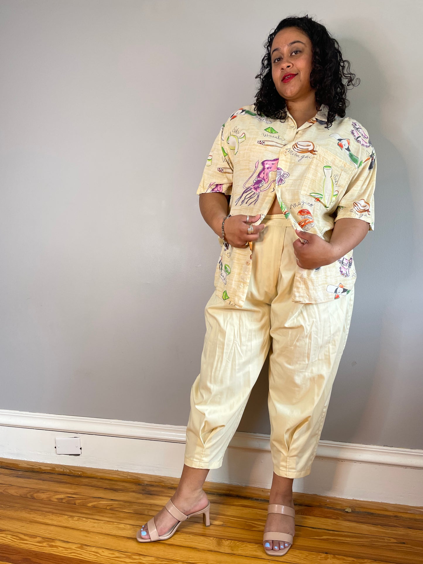 Vintage Rare Sushi Print Shirt (Men's XL/XXL)