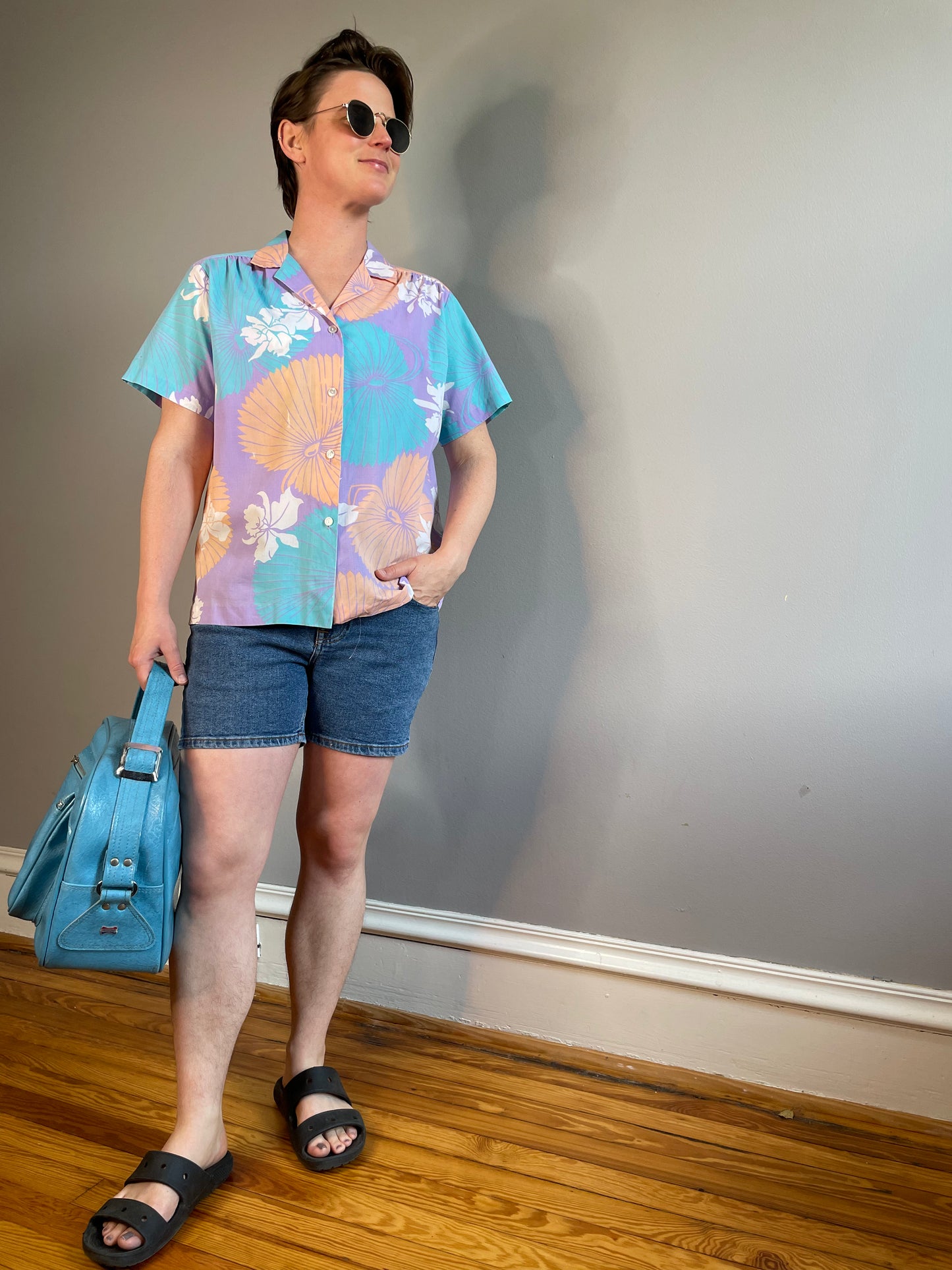 Vintage Pastel Hilo Hattie Shirt (As-Is, Women's Medium)