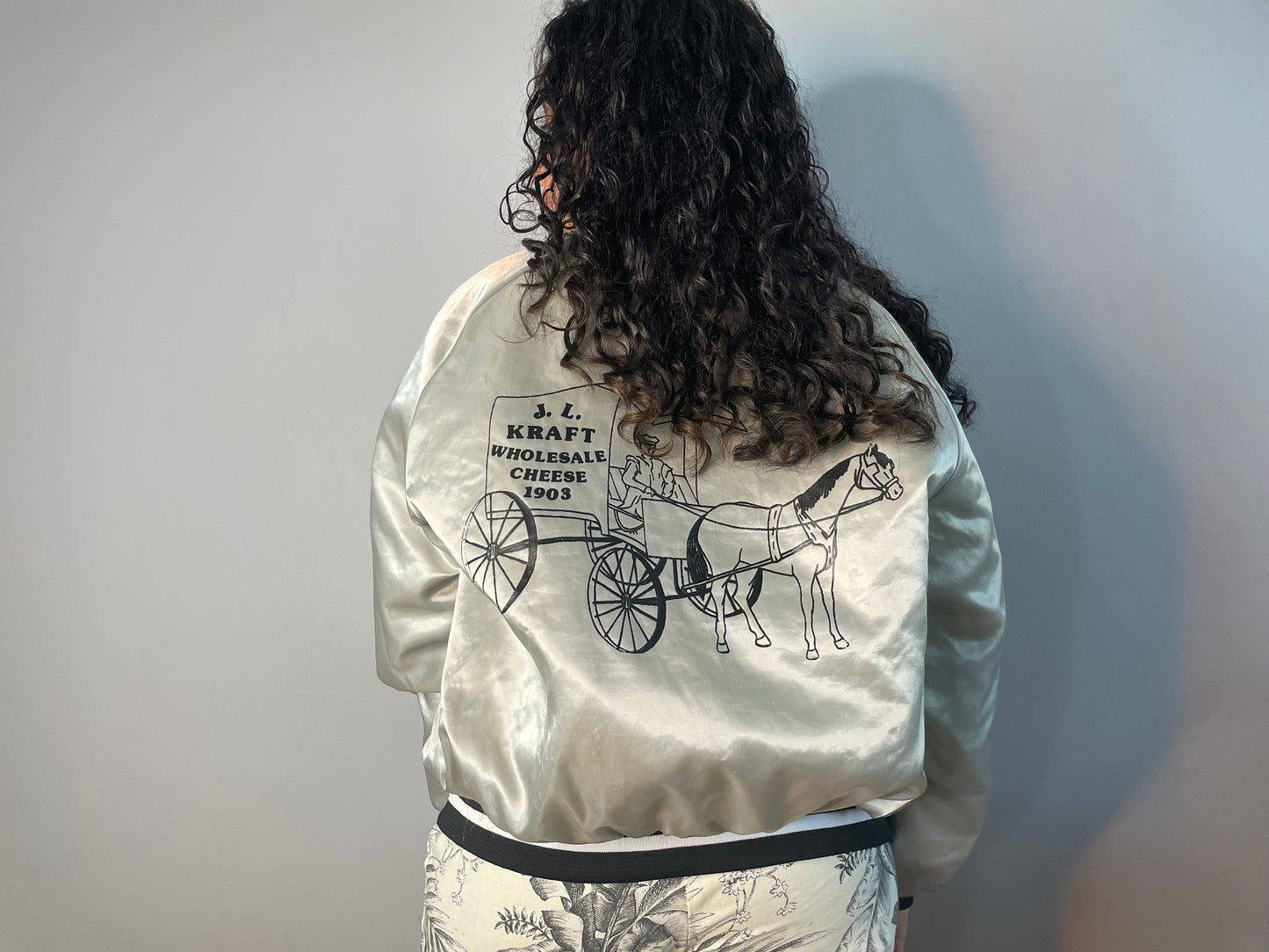 Vintage Kraft Bomber Jacket (Medium)