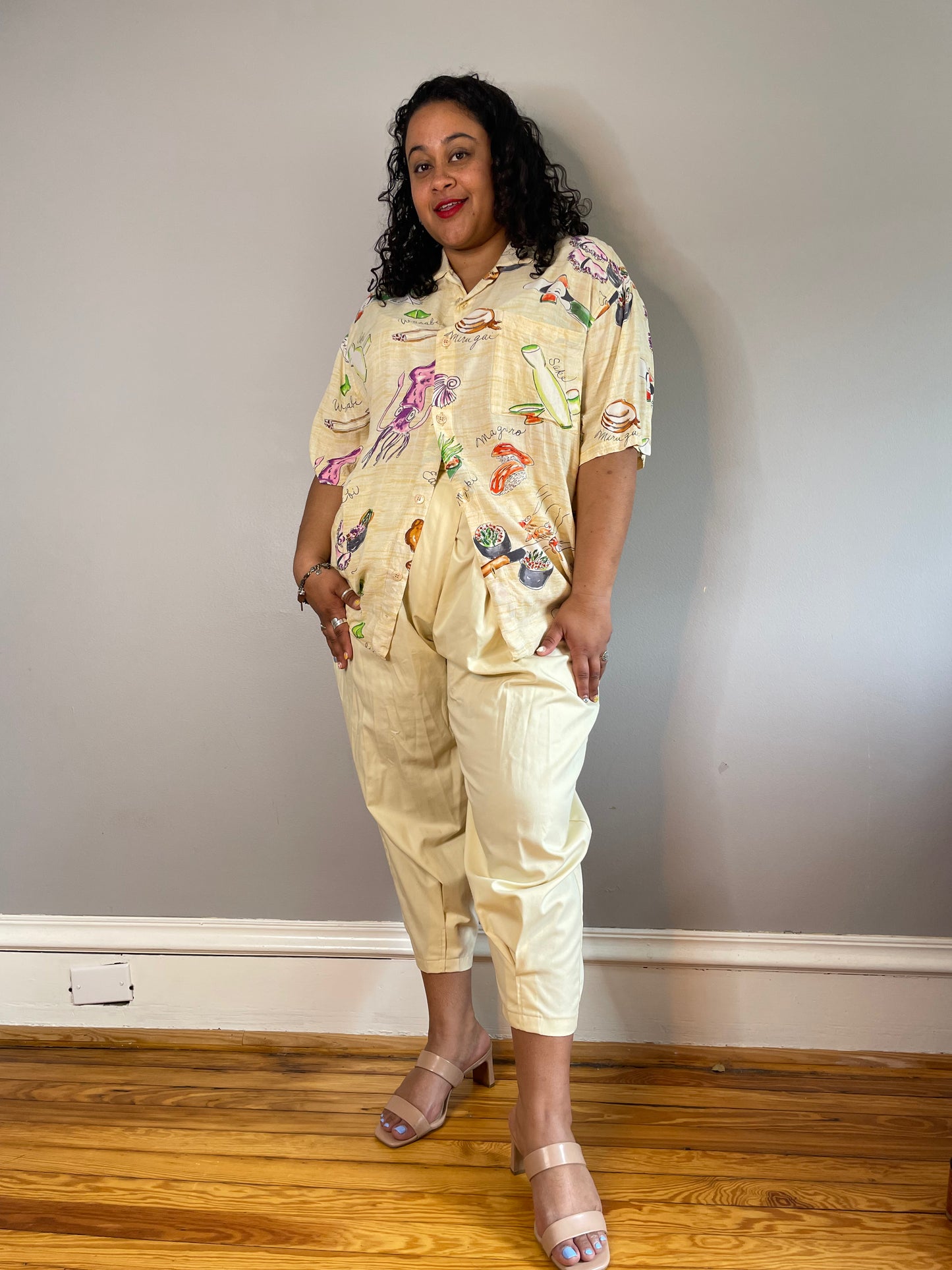 Vintage Rare Sushi Print Shirt (Men's XL/XXL)