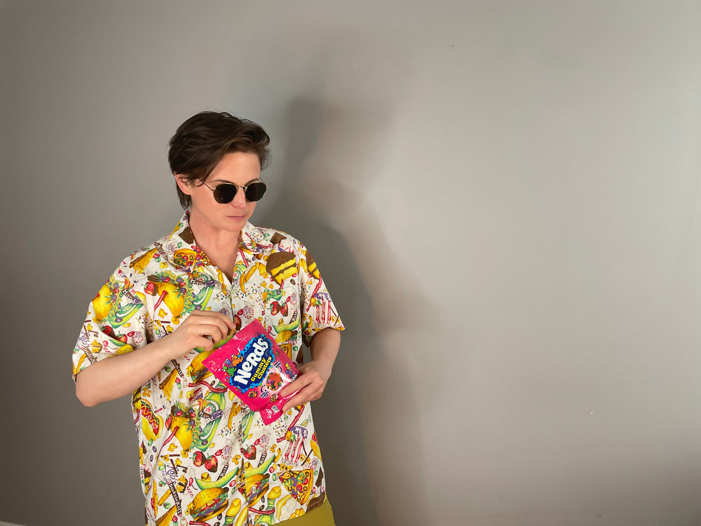 Vintage Dessert Print Shirt (Men's Medium/Large)