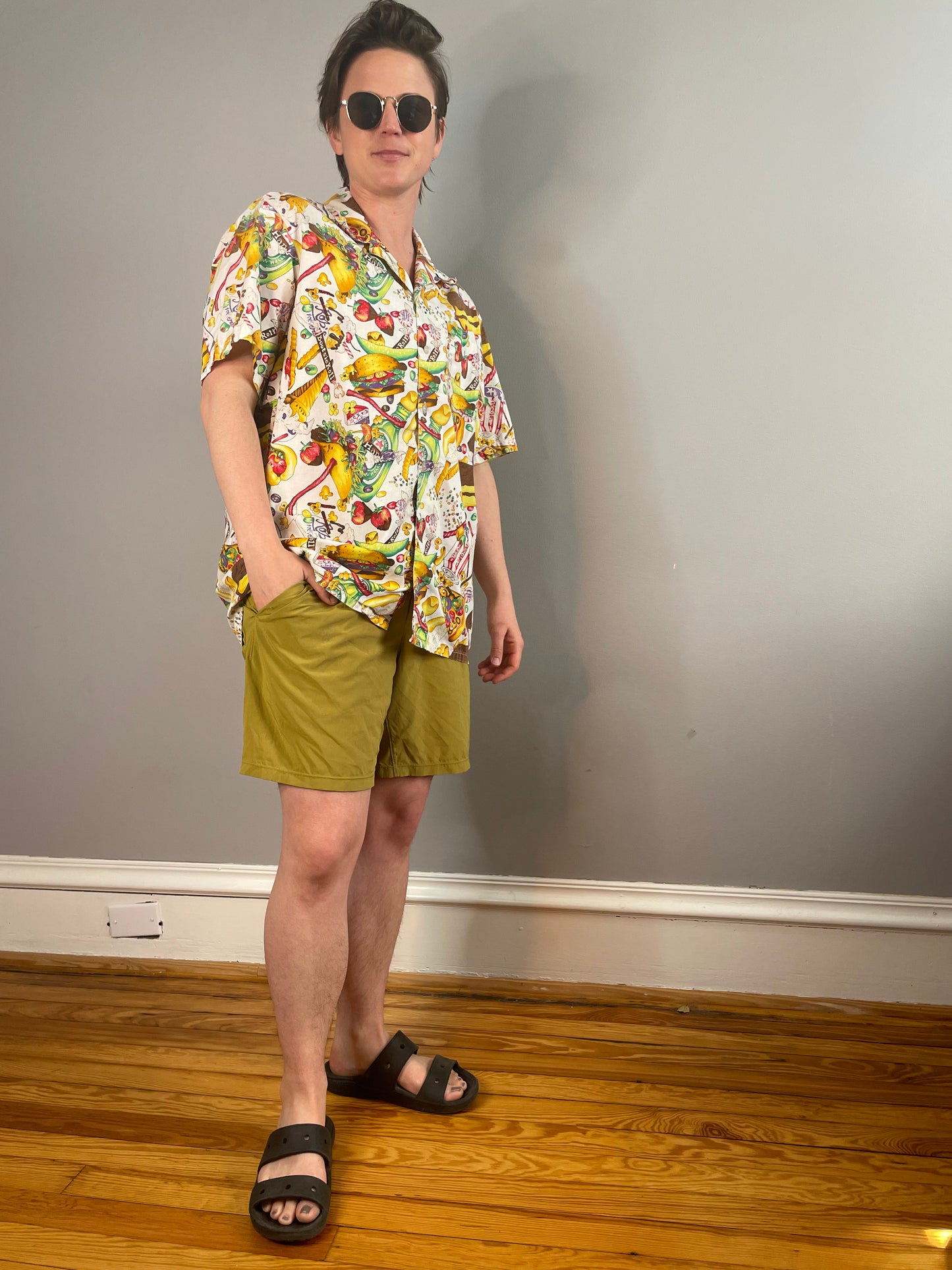 Vintage Dessert Print Shirt (Men's Medium/Large)
