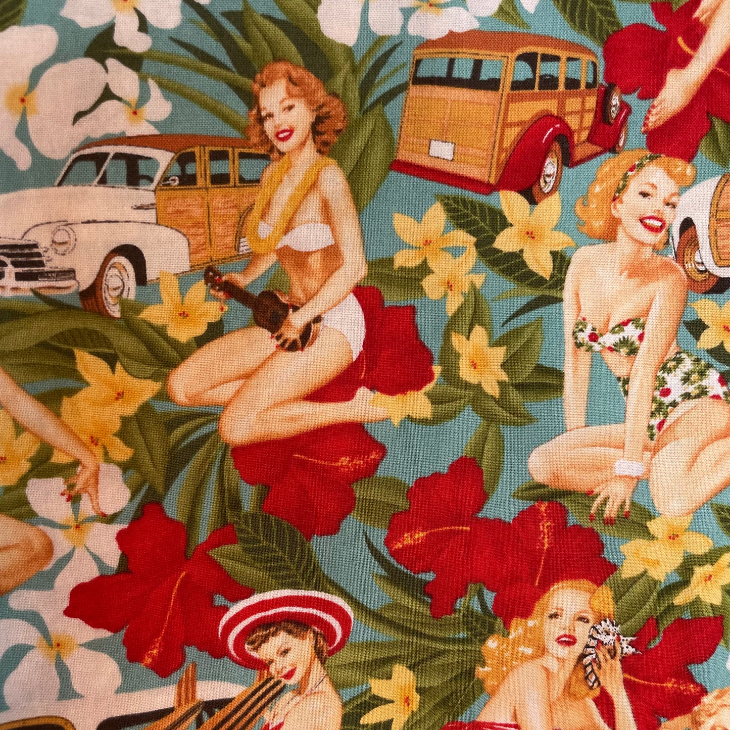 Modern Pin-Up Print Shirt (Men's Large)