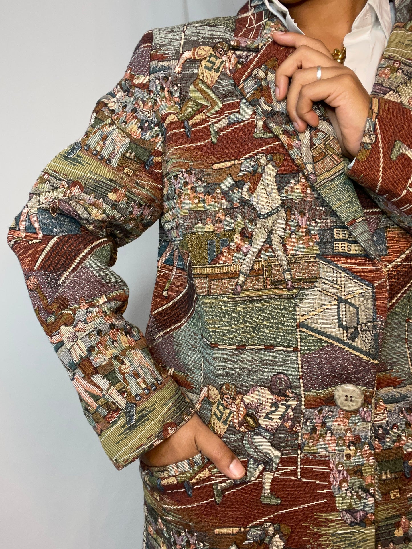 Vintage Sports Tapestry Blazer (Men's M)