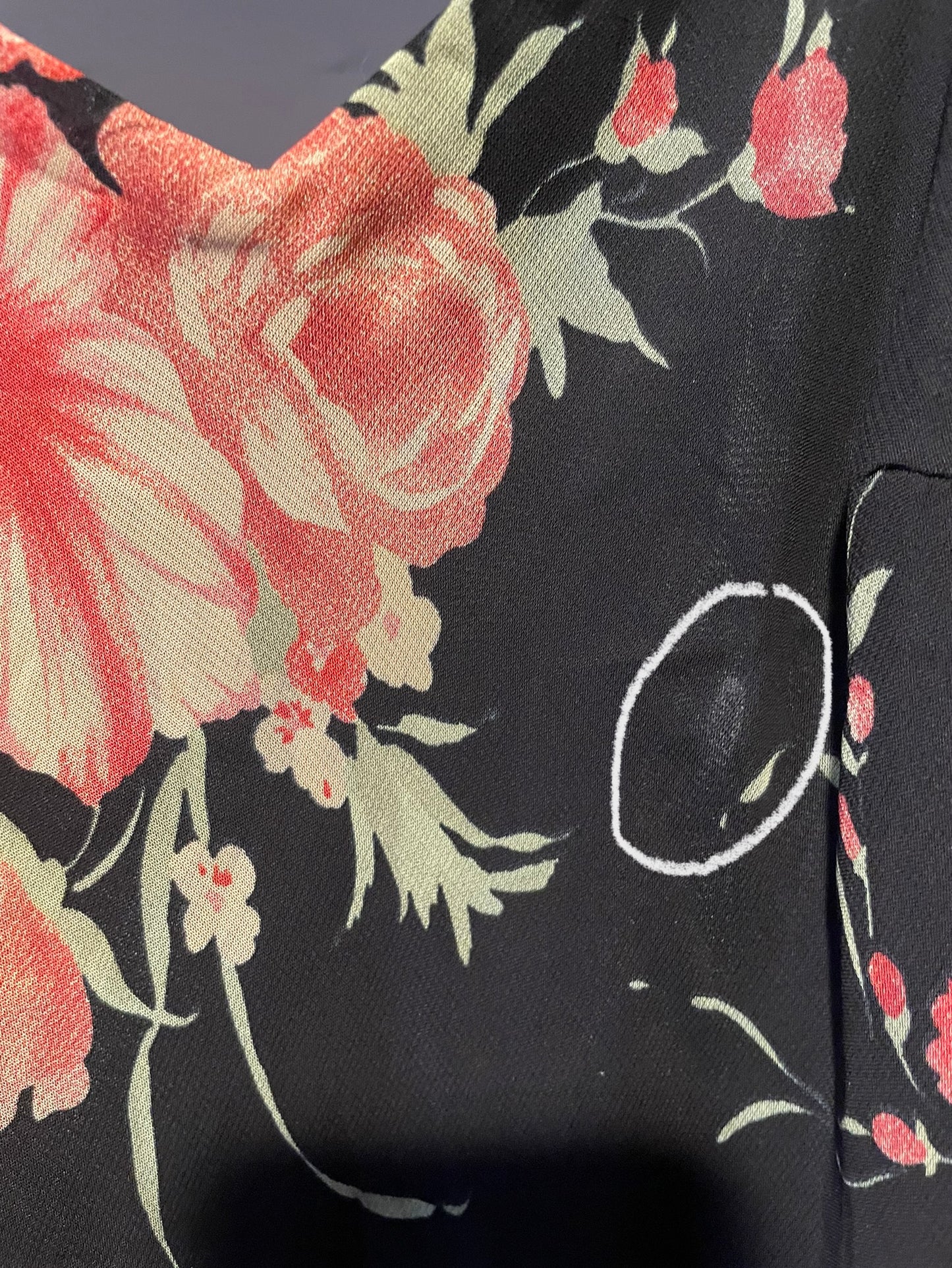 Vintage Floral Camisole Dress (Small/Medium)