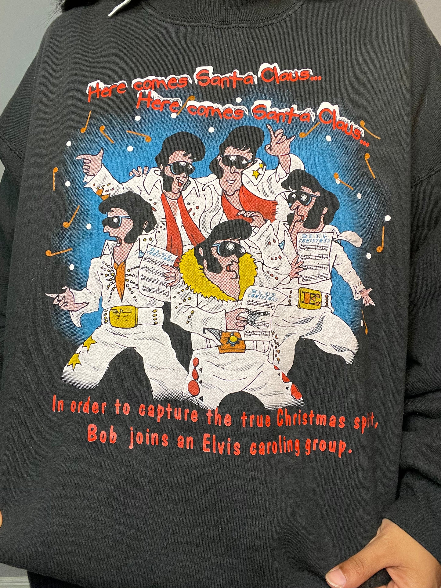 Elvis Caroling Sweatshirt - XXL