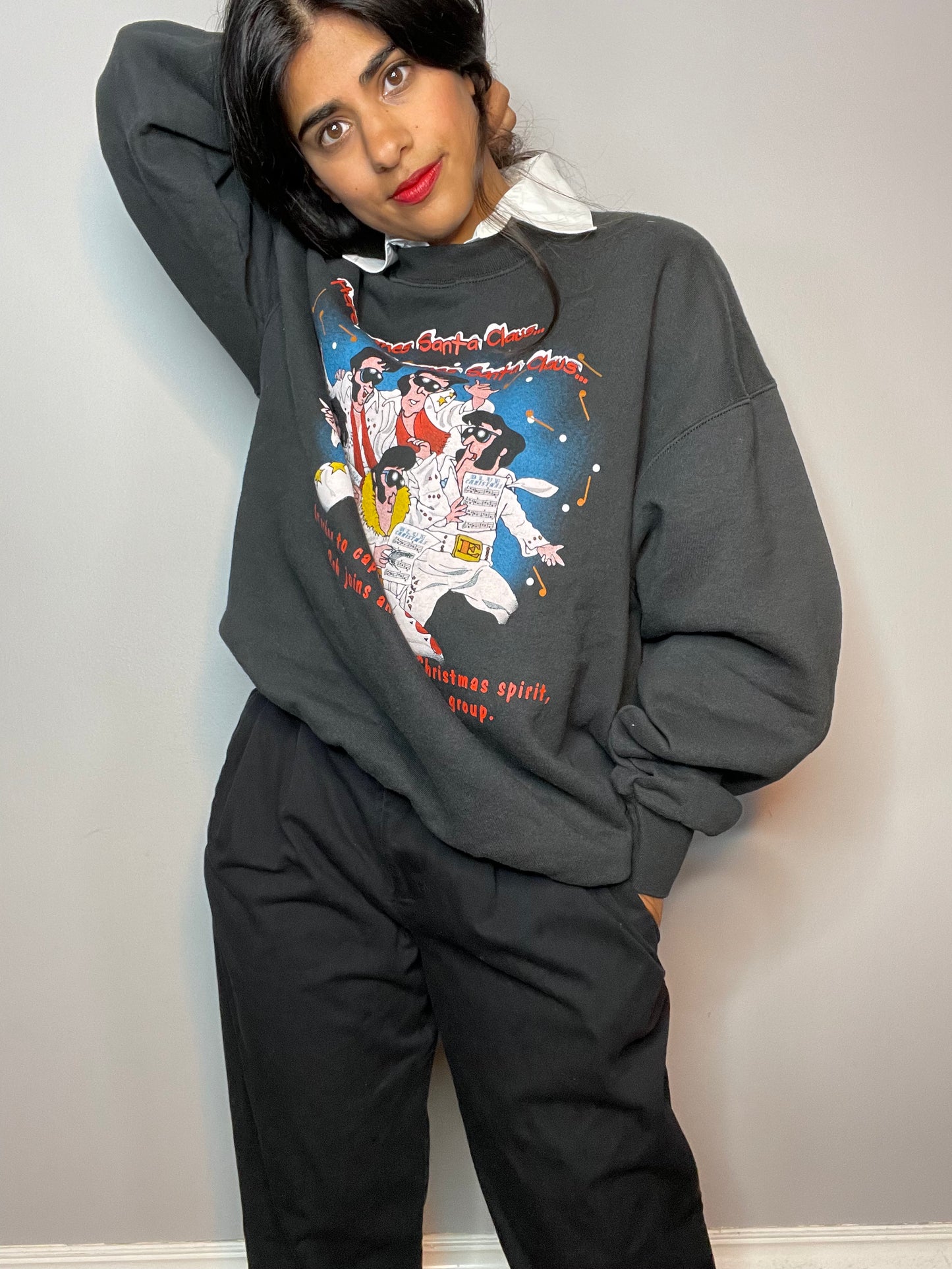 Elvis Caroling Sweatshirt - XXL