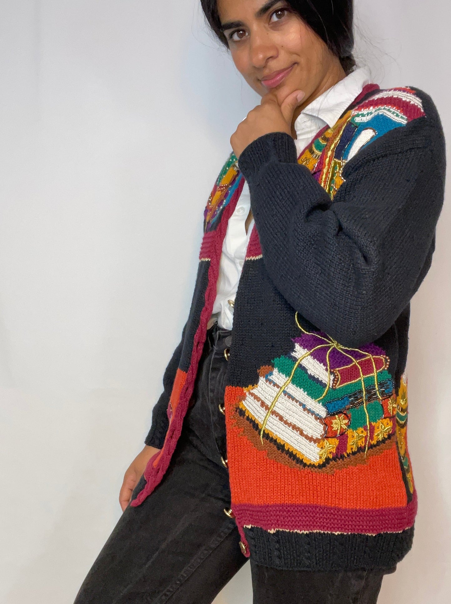Vintage Book Lover's Knit (S)