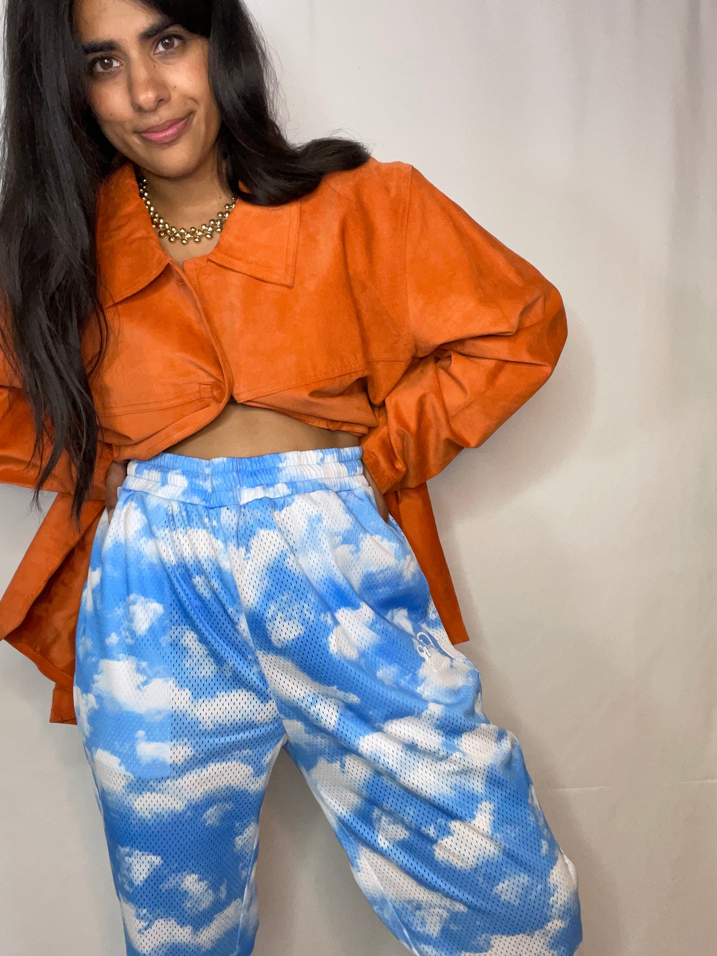 Vintage Pumpkin Suede Jacket (XL)