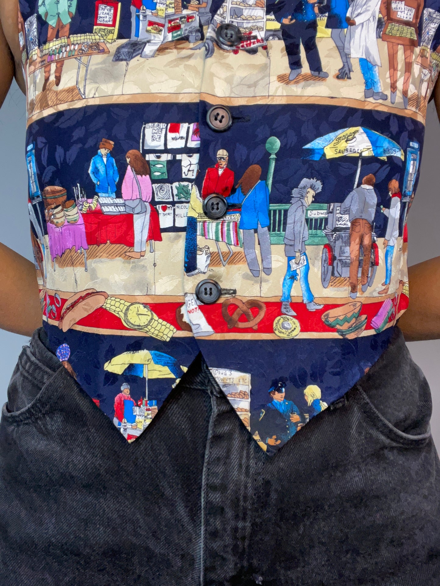 Rare New York Street Scene Vest (XS/S)